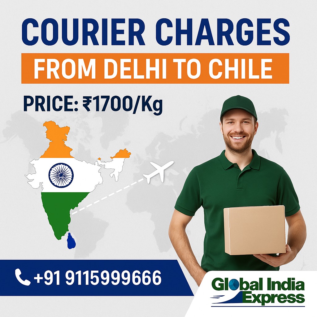 Courier Charges For Chile From Delhi